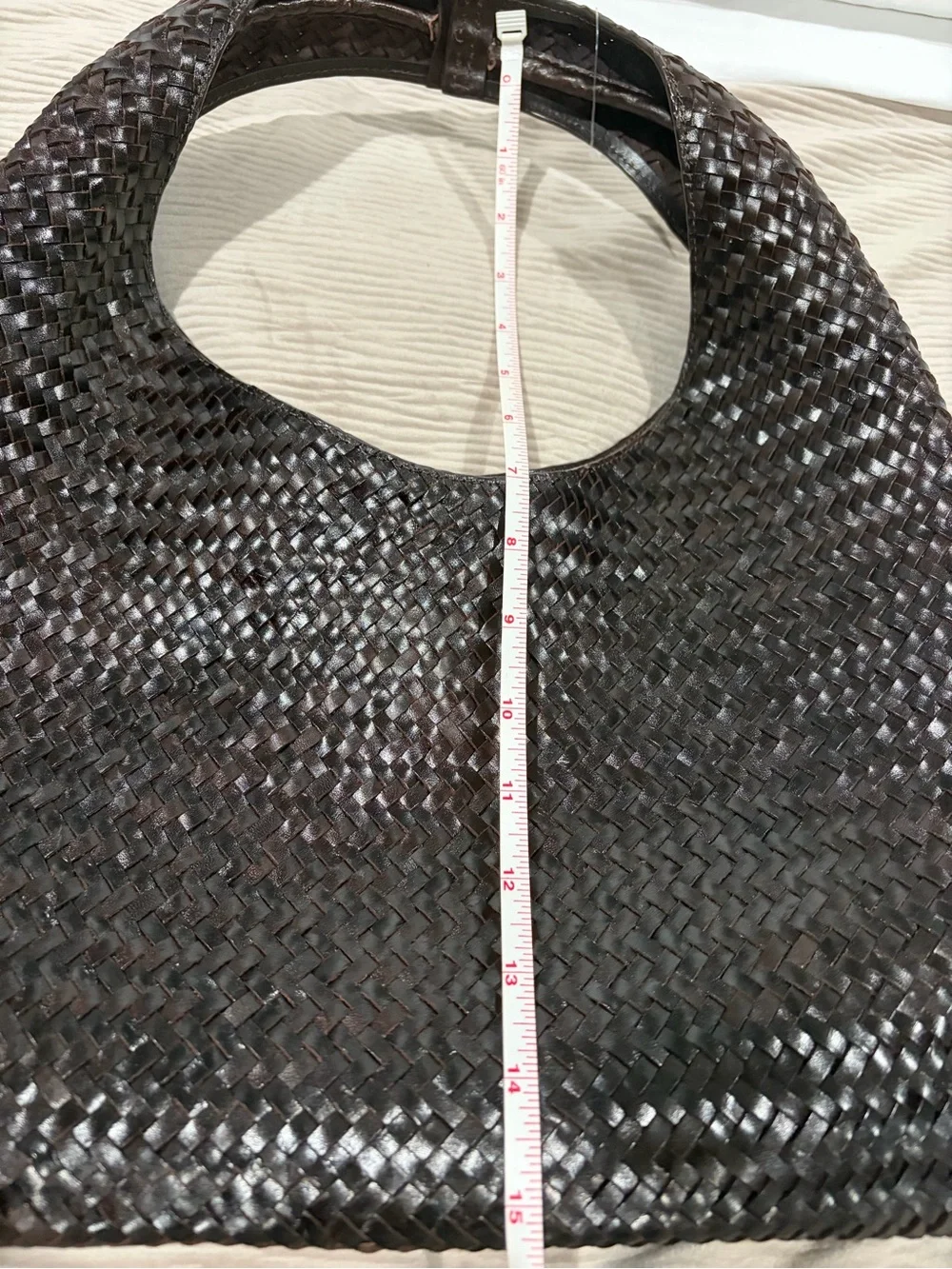 Mango  Dark brown Woven Hobo Bag - Women